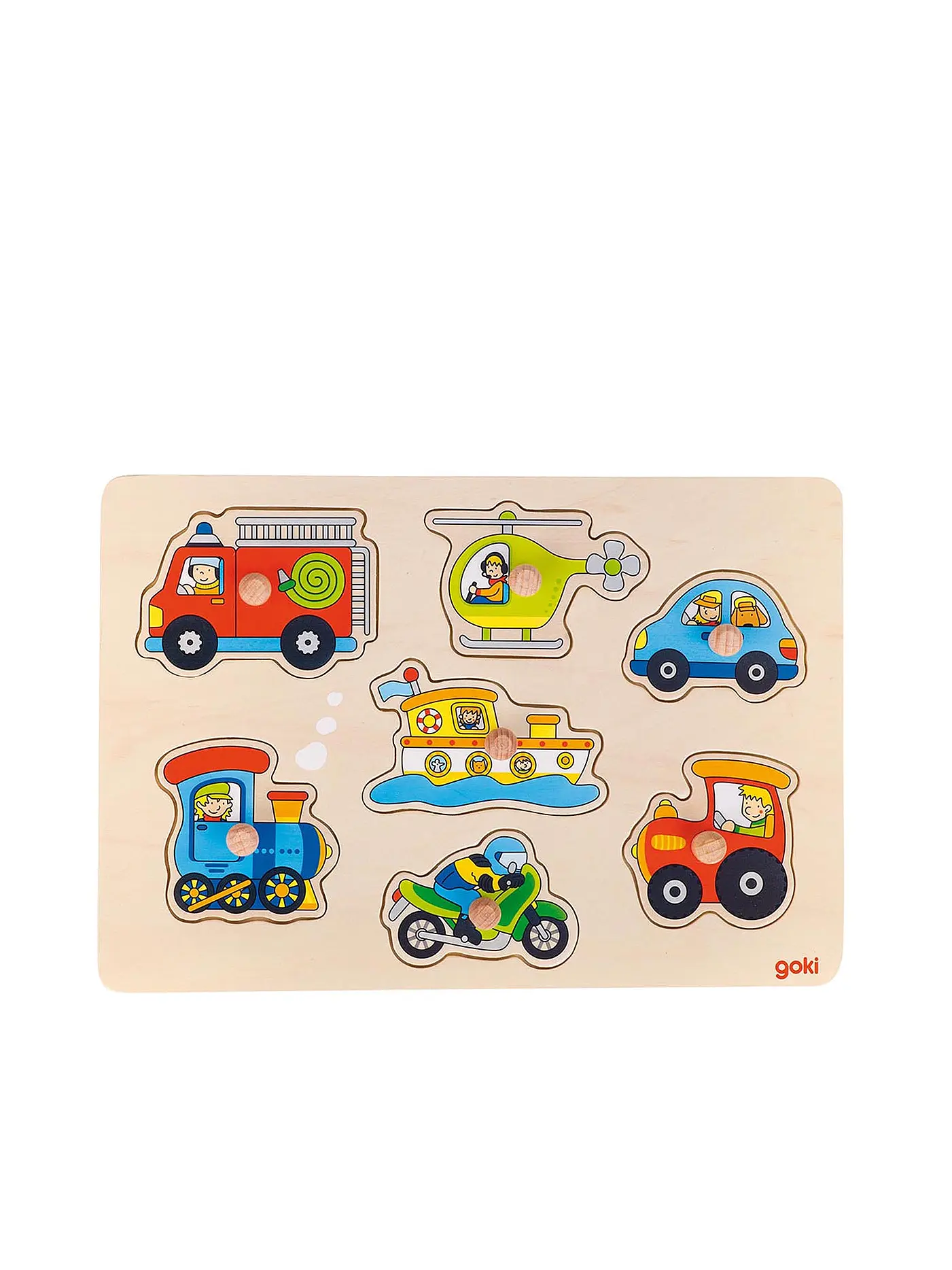 GOKI | Steckpuzzle Verkehrsmittel | 